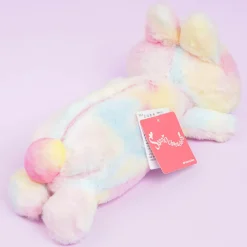 Hello Kitty Gradient Bunny Plushie Pencil Case - Rainbow