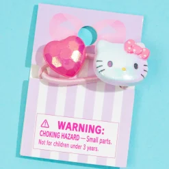 Hello Kitty Heart Resin Hair Tie