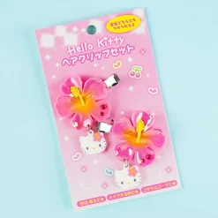 Hello Kitty Hibiscus Gyaru Hair Clip Set