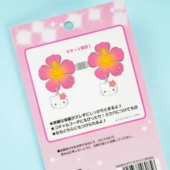Hello Kitty Hibiscus Gyaru Hair Clip Set