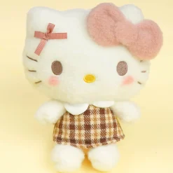 Hello Kitty Howa Mocha Check Plushie - Medium