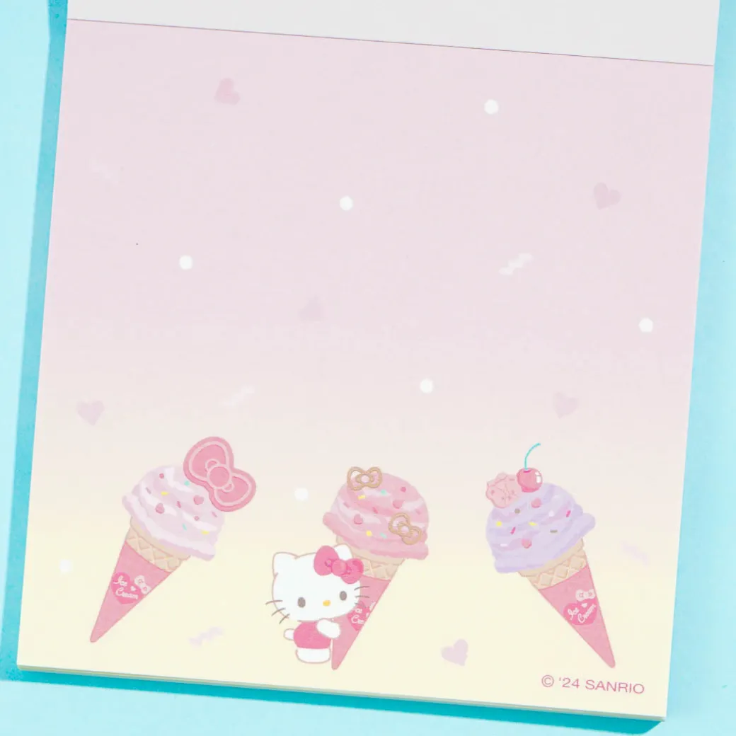 Hello Kitty Ice Cream Party Memo Pad