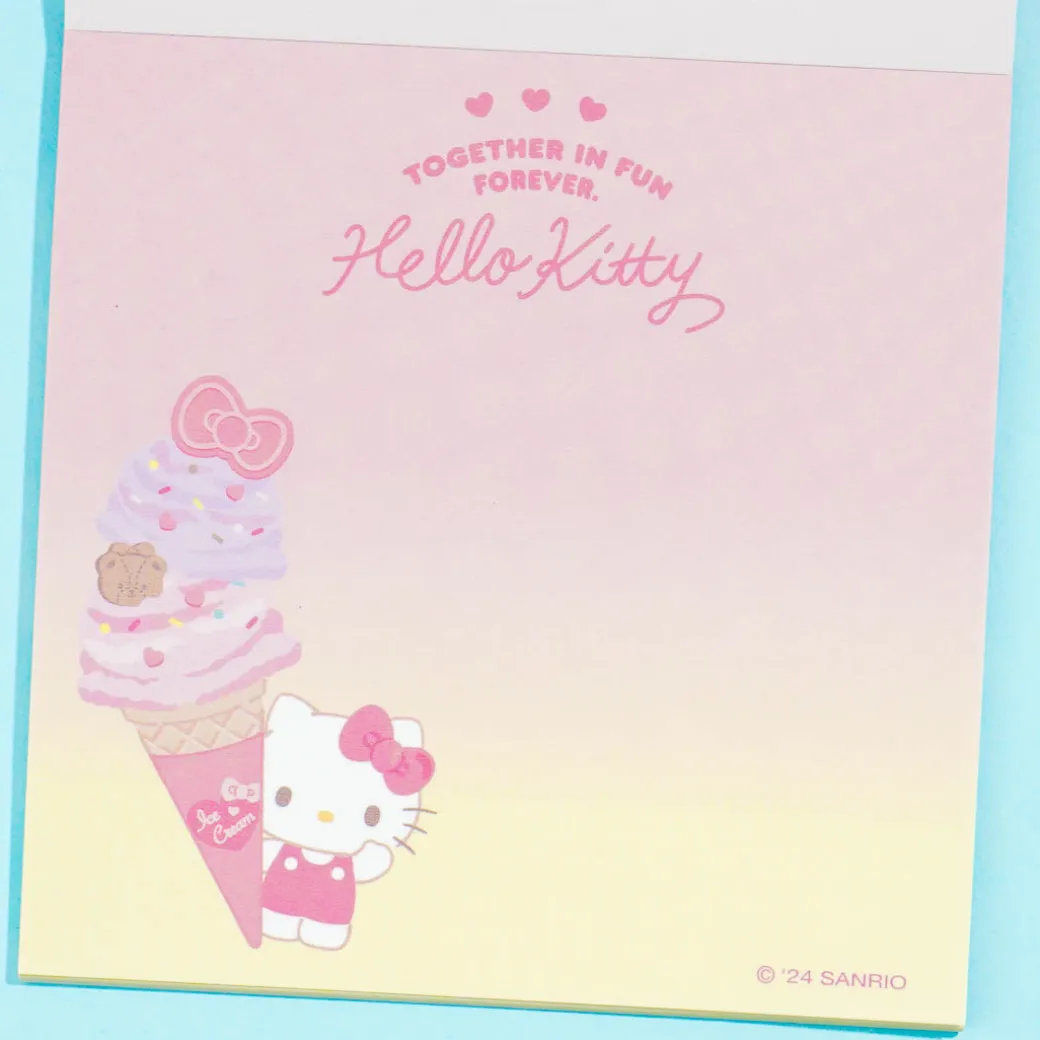 Hello Kitty Ice Cream Party Memo Pad