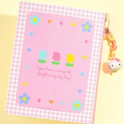 Hello Kitty Kaohana Card Binder With Charm