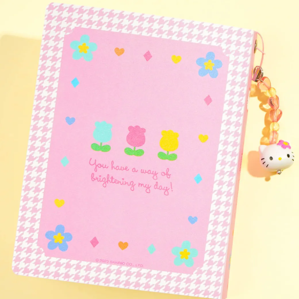 Hello Kitty Kaohana Card Binder With Charm