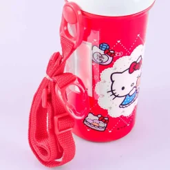 Hello Kitty Lace & Argyle One-Push Water Bottle