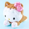Hello Kitty Lying Down Shiba Inu Costume Plushie - Medium