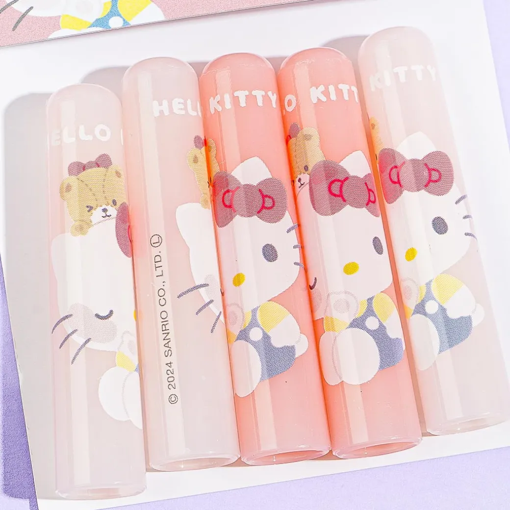 Hello Kitty Mugyutto Pencil Cap Set - 5 pcs