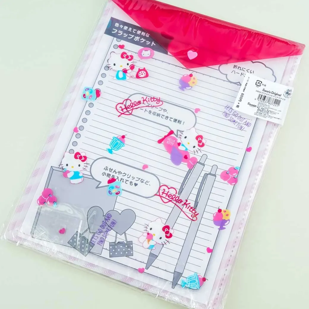 Hello Kitty Multi-Pocket A4 File Folder