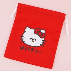 Hello Kitty Oekaki-San Drawstring Pouch