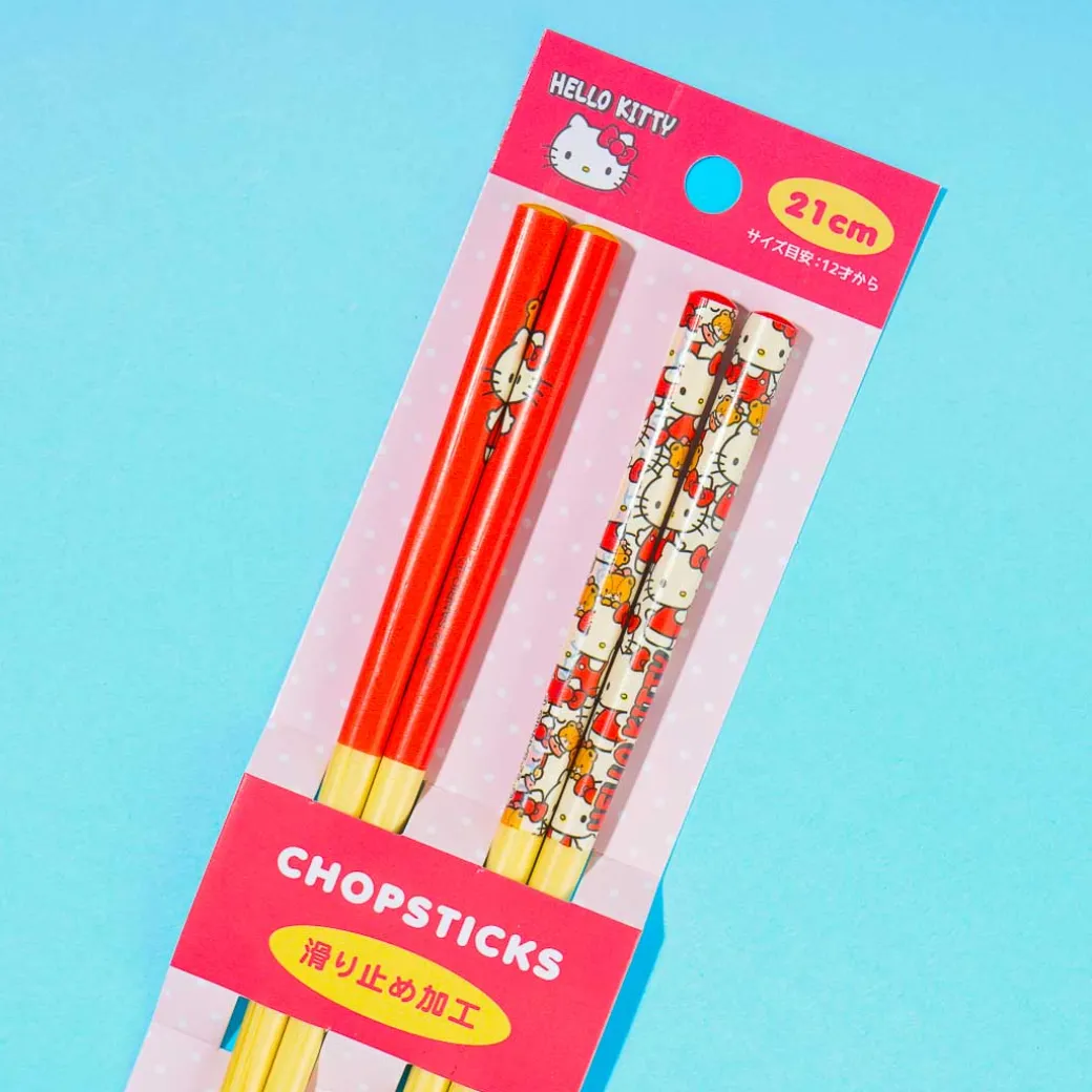 Hello Kitty Overload Bamboo Chopsticks Set - 2 pairs