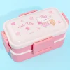 Hello Kitty Pink Floral Harvest Stackable Bento Box