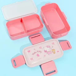 Hello Kitty Pink Floral Harvest Stackable Bento Box