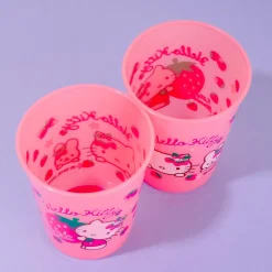 Hello Kitty Pink Strawberry Drinking Cup Set - 2 pcs