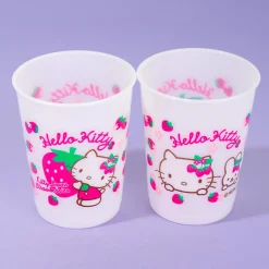 Hello Kitty Pink Strawberry Drinking Cup Set - 2 pcs