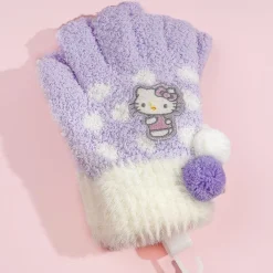 Hello Kitty Polka Dot Winter Gloves
