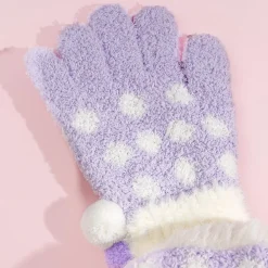 Hello Kitty Polka Dot Winter Gloves