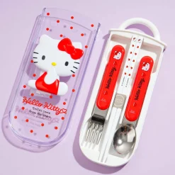 Hello Kitty Polka Dots Utensil Set