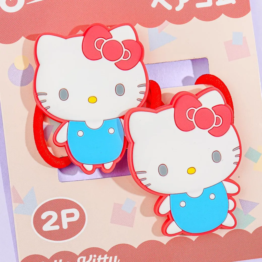 Hello Kitty Rubber Charm Hair Tie Set