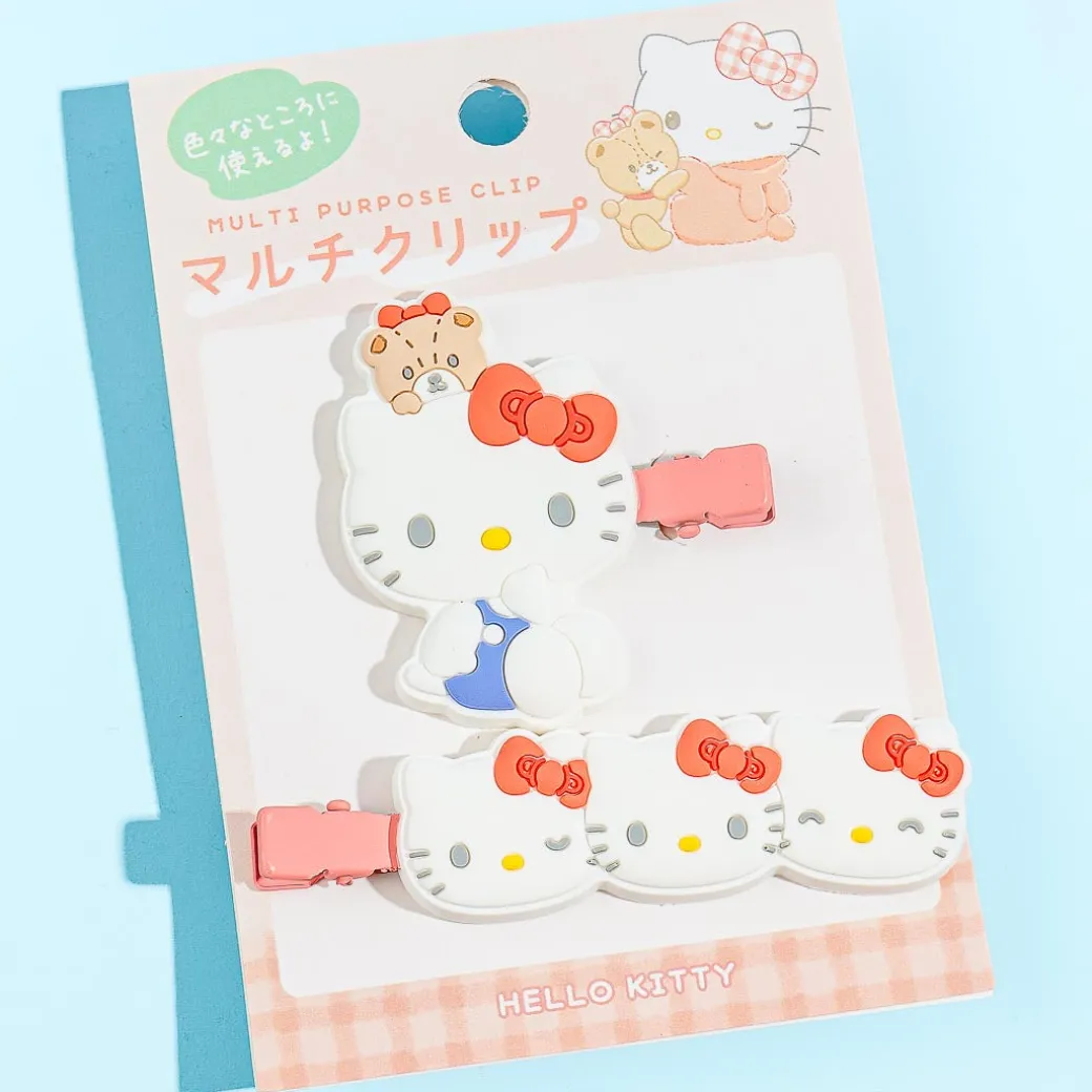 Hello Kitty Rubber Multi-Clip Set - 2 pcs