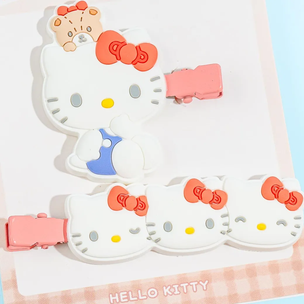 Hello Kitty Rubber Multi-Clip Set - 2 pcs