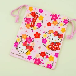 Hello Kitty Sakura Kimono Drawstring Pouch