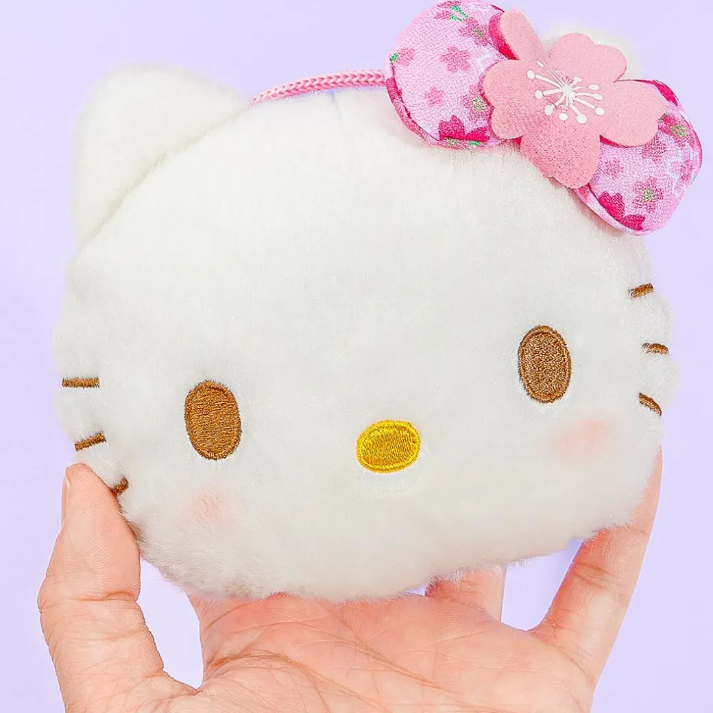 Hello Kitty Sakura Kimono Face Pochette With Strap