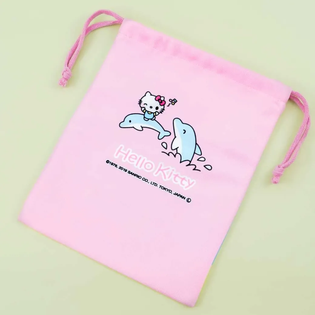 Hello Kitty Sea Friends Drawstring Pouch