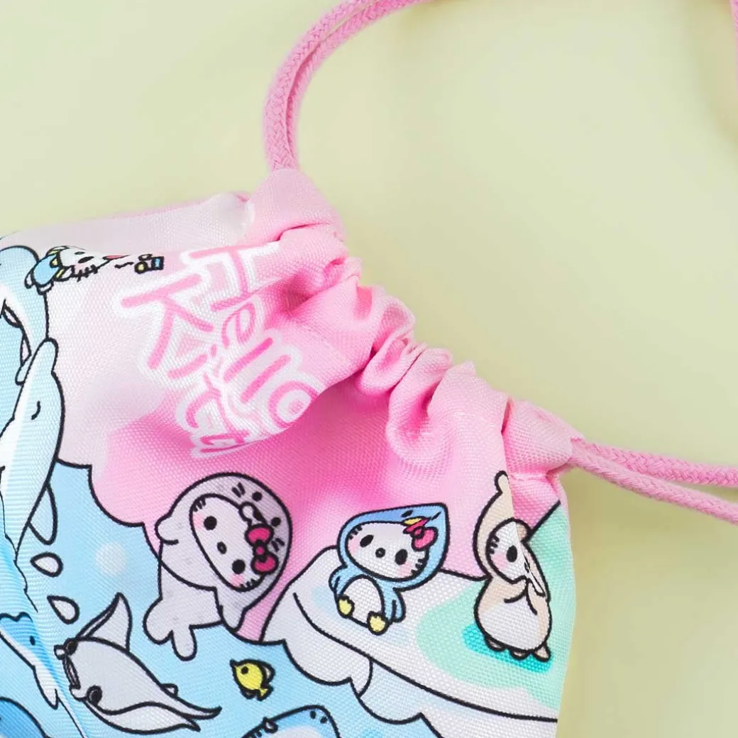 Hello Kitty Sea Friends Drawstring Pouch
