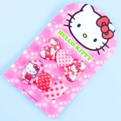 Hello Kitty Sparkly Polka-Dot Bow Hair Tie Set - 2 pcs