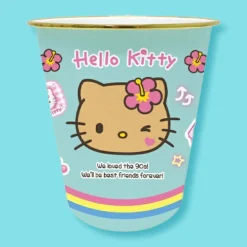 Hello Kitty Summer Tan Wastebasket