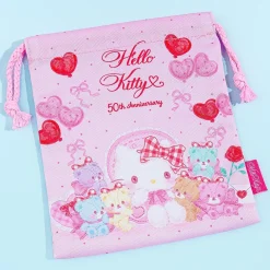 Hello Kitty 50th Anniversary Drawstring Pouch