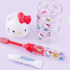 Hello Kitty Toothbrush Set With Cup