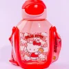 Hello Kitty Ushiro Shiro One-Push Bottle With Straw