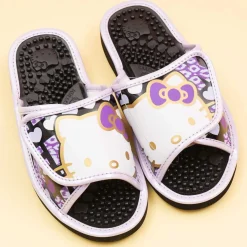Hello Kitty Velcro Massage Sandals - Purple / Large
