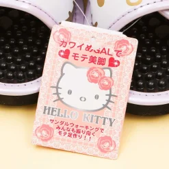 Hello Kitty Velcro Massage Sandals - Purple / Large