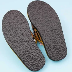 Hello Kitty Velcro Massage Sandals - Golden / Medium