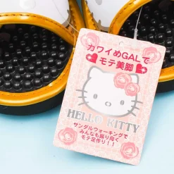 Hello Kitty Velcro Massage Sandals - Golden / Medium