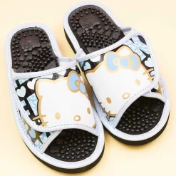 Hello Kitty Velcro Massage Sandals - Blue / Medium