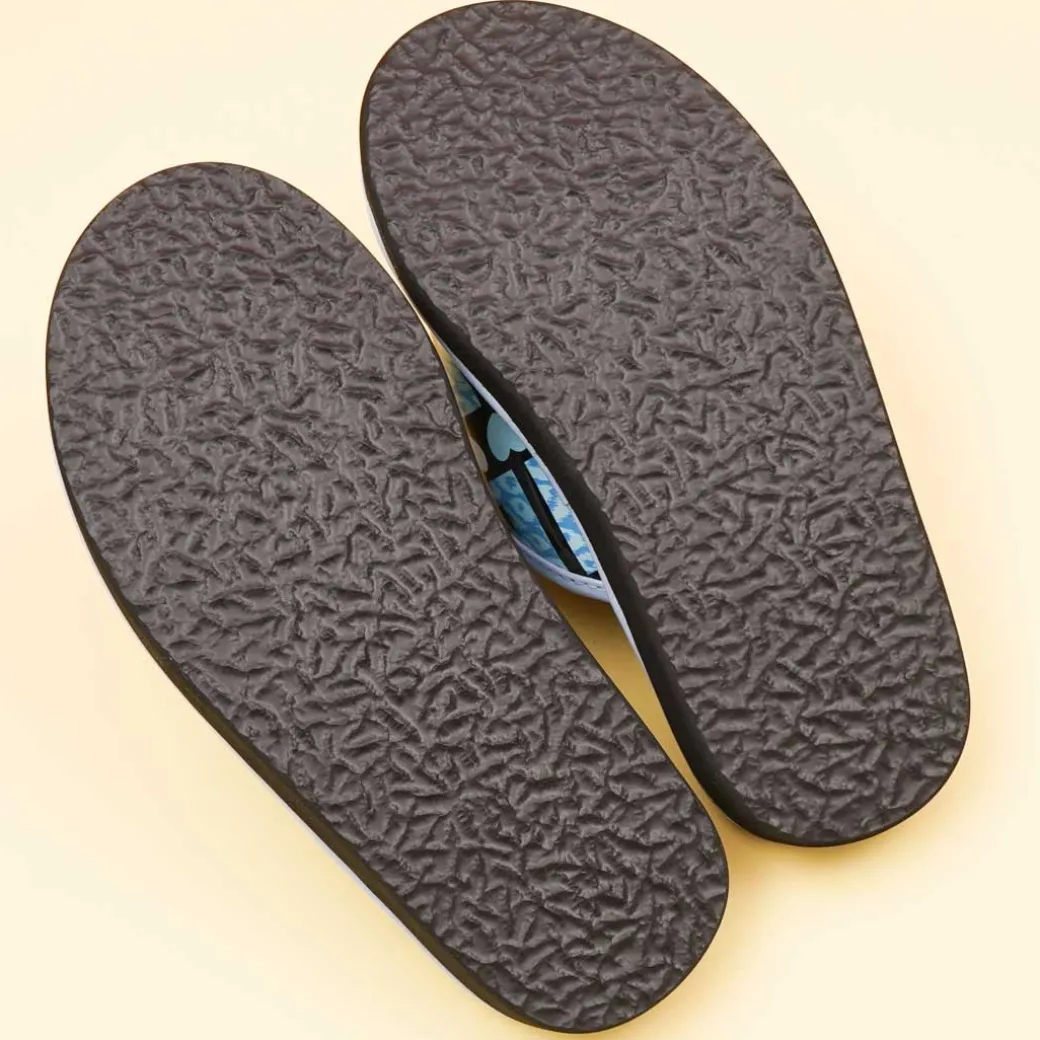 Hello Kitty Velcro Massage Sandals - Blue / Medium