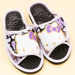 Hello Kitty Velcro Massage Sandals - Purple / Medium