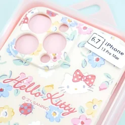 Hello Kitty Vintage Floral Phone Case for iPhone 13 Pro Max