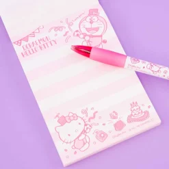 Hello Kitty x Doraemon Notepad & Pen Set