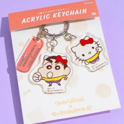 Hello Kitty x Shin-Chan Punch Keychain