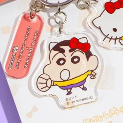 Hello Kitty x Shin-Chan Punch Keychain