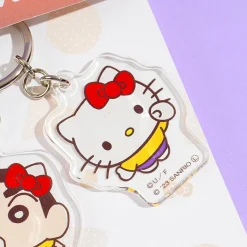 Hello Kitty x Shin-Chan Punch Keychain
