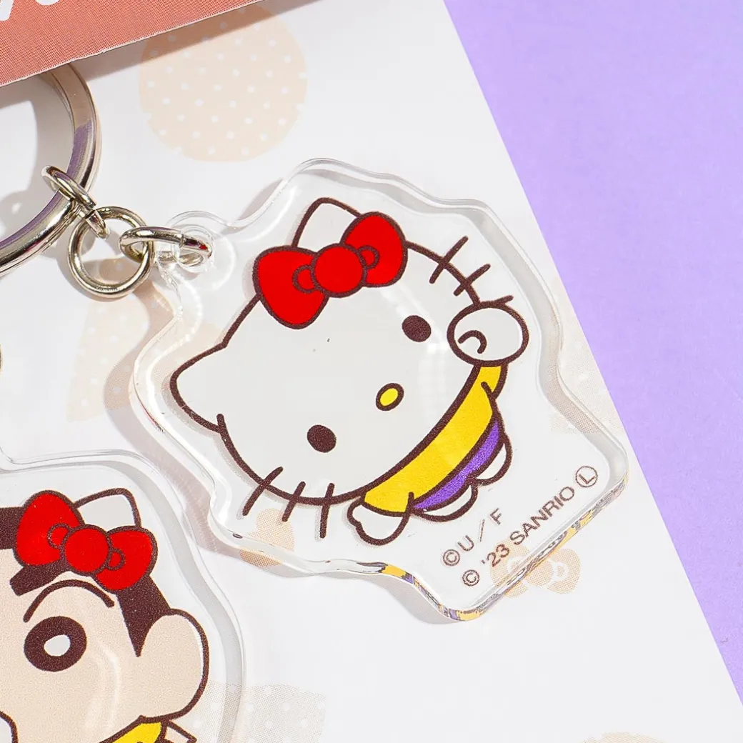 Hello Kitty x Shin-Chan Punch Keychain