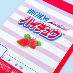 Hi-Chew Strawberry Grid Lined Notebook
