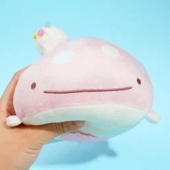Jinbesan & Icekurage Super Mochi-Mochi Plushie - Pink Jinbesan / Small