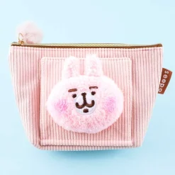 Kanahei Usagi Corduroy Cosmetic Pouch With Tissue Case
